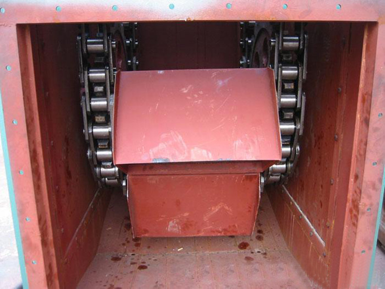 斗提机对摆动问题的解决